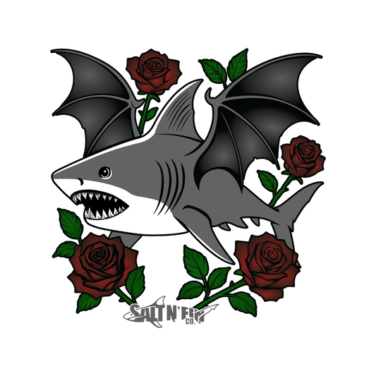Bat Shark Sticker