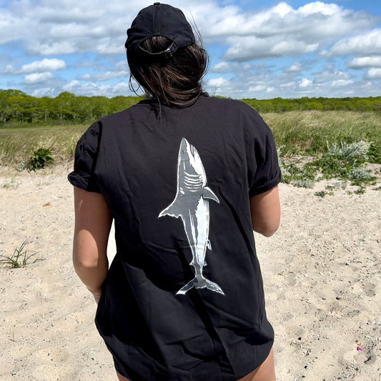 Atlantic White Shark Tee Blackout Edition