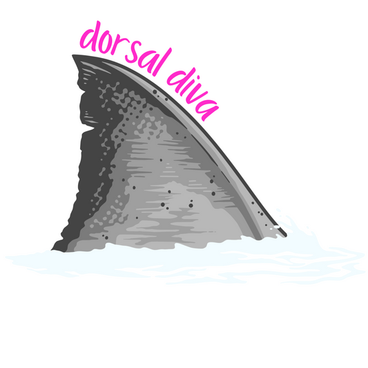 Dorsal Diva Sticker