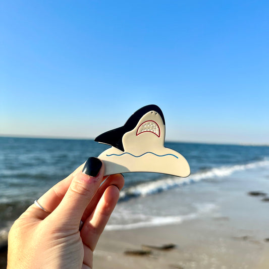 Great White Shark Hair Clip