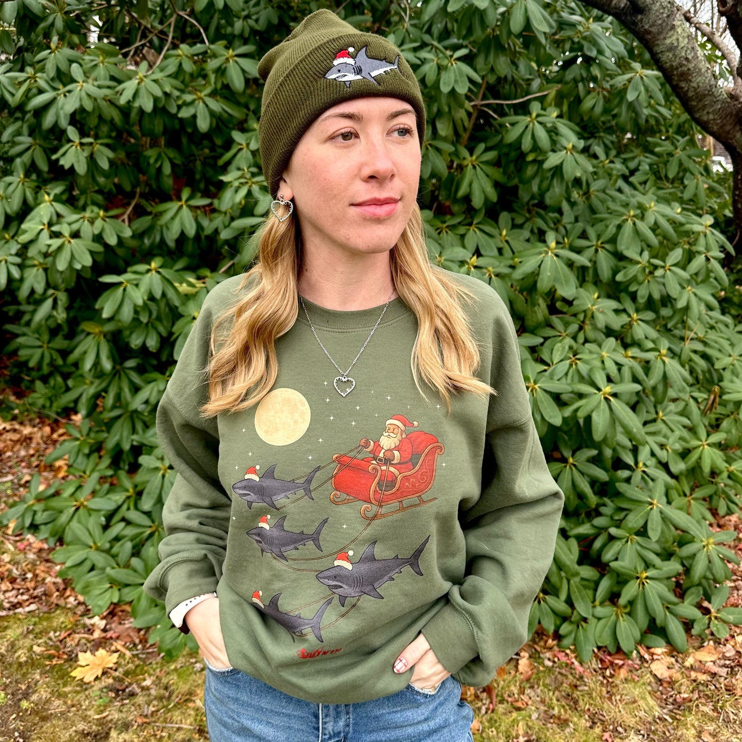 Holiday Shark Beanie