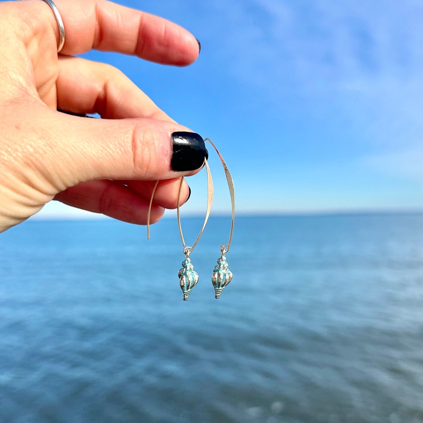 Seashell Threader Earrings