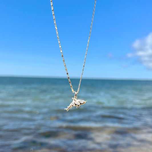 Shark Cubic Zirconia Necklace