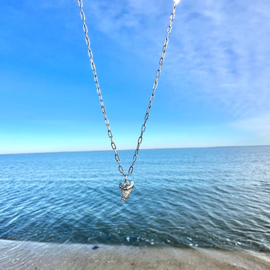 Shark Tooth Cubic Zirconia Necklace