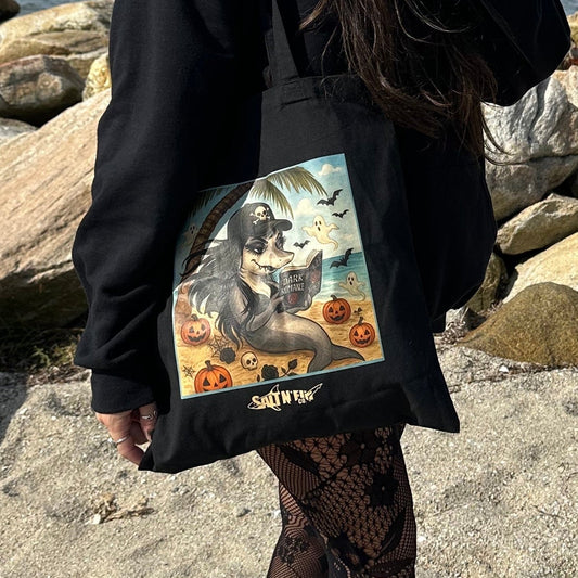 Shark Book Tote Bag