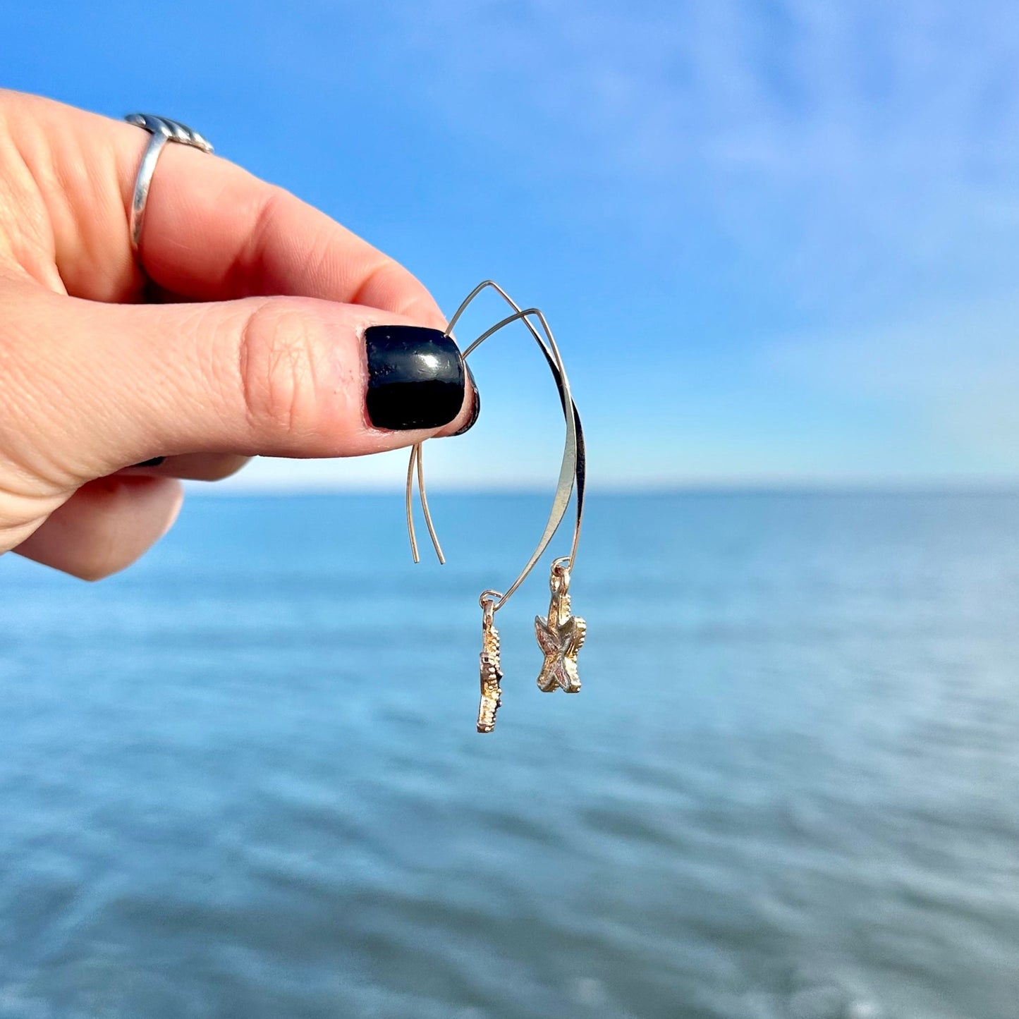 Starfish Threader Earrings