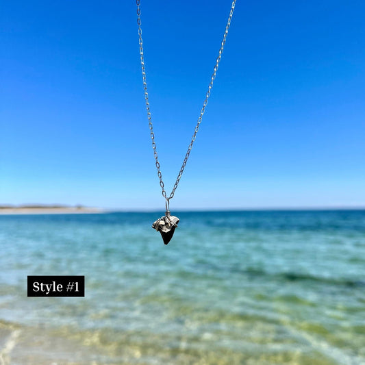 Juno Beach Fossilized Shark Tooth Necklace