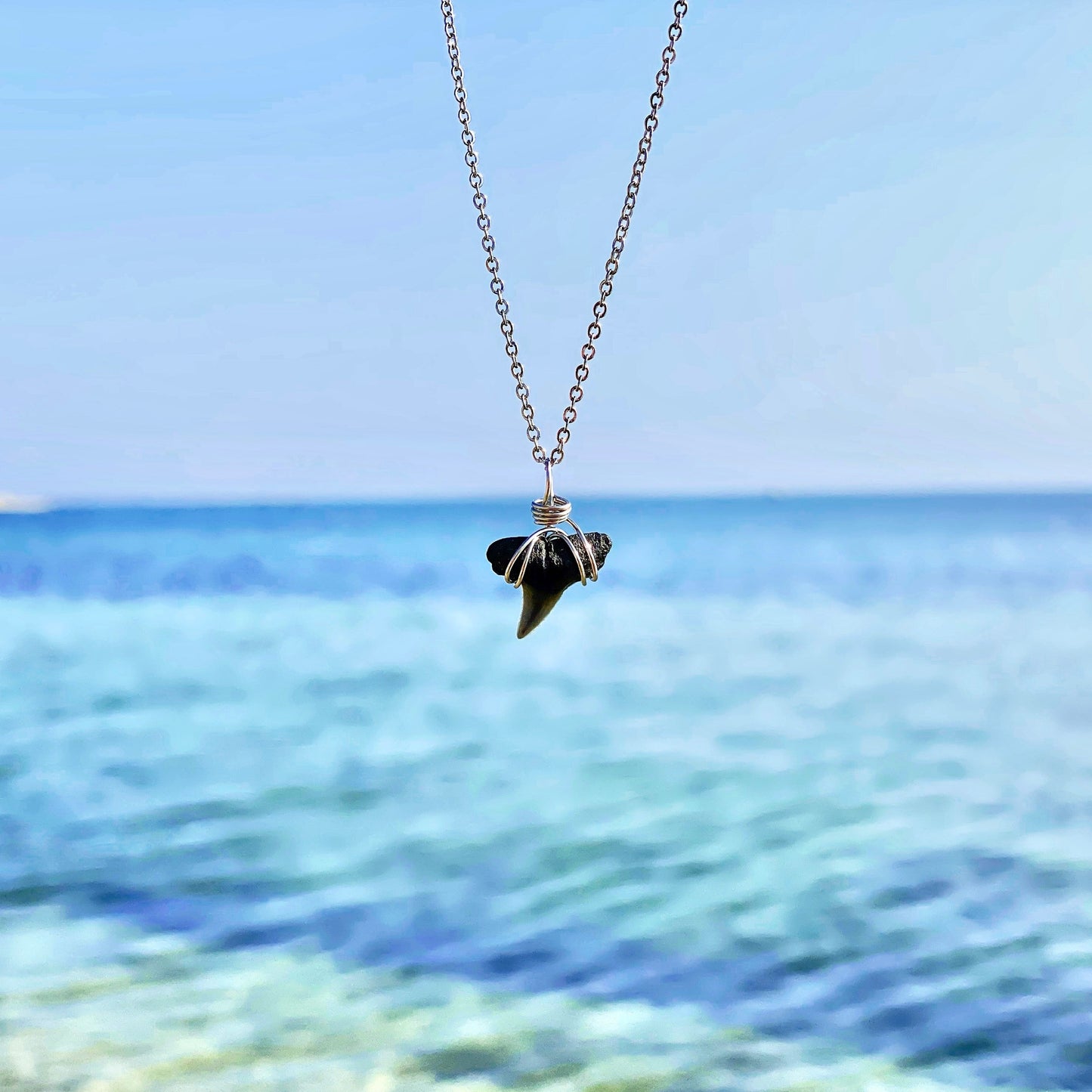 Lemon Shark Tooth Necklace ~ Medium