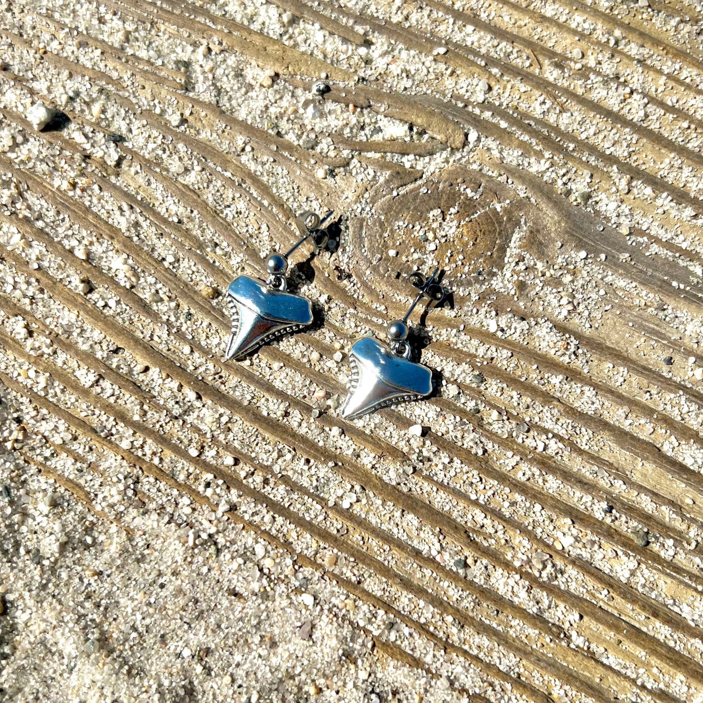Shark Tooth Dangle Earrings
