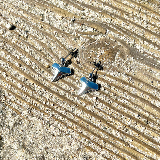 Shark Tooth Dangle Earrings