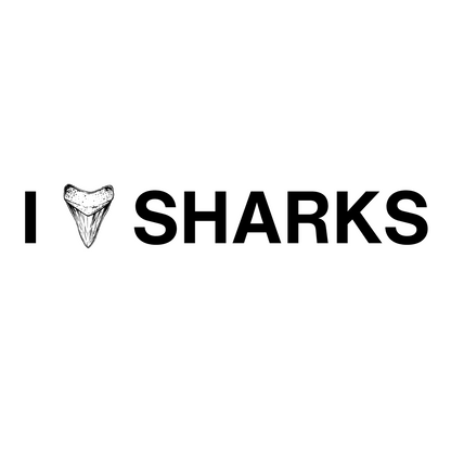 I <3 Sharks Sticker