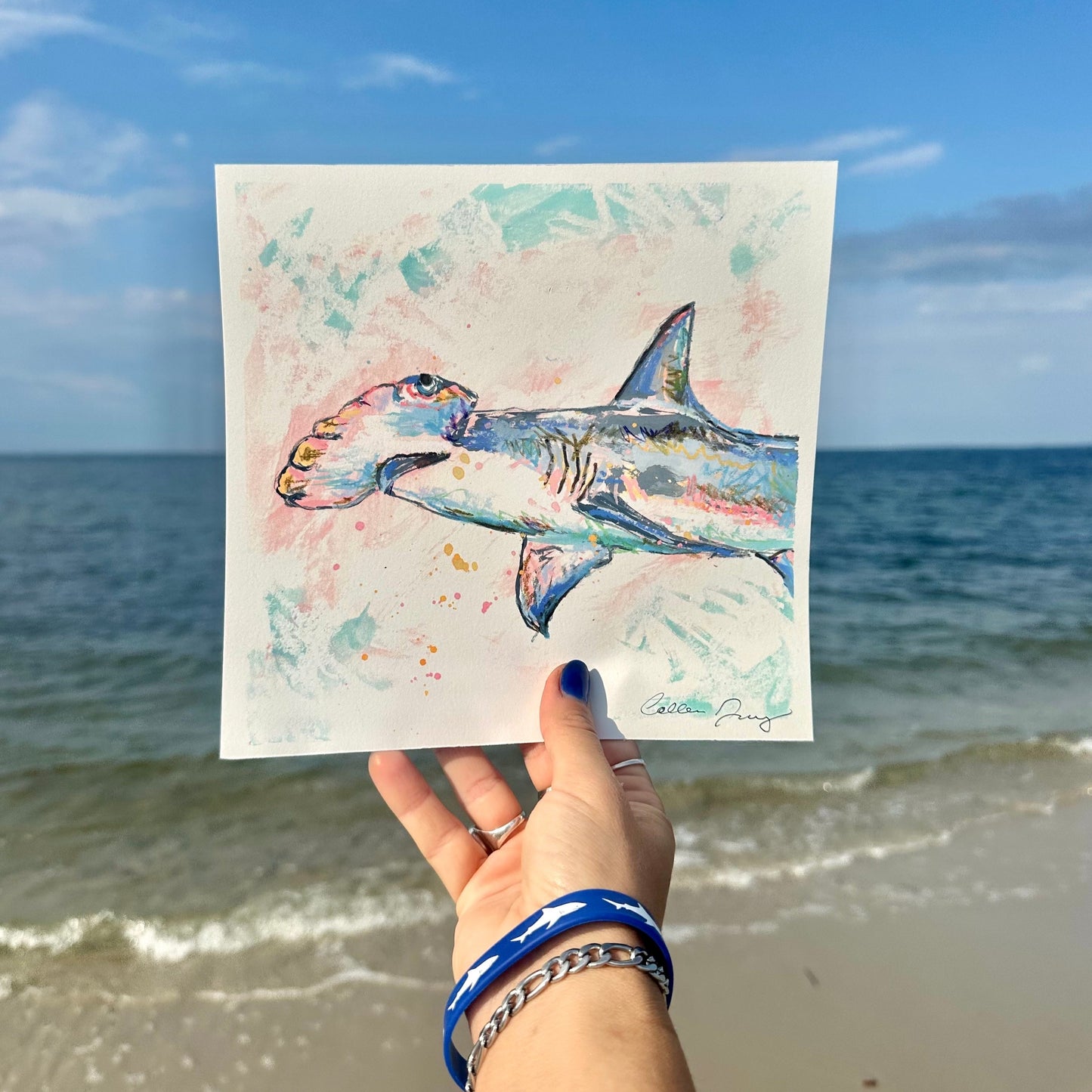 Hammerhead Shark Print