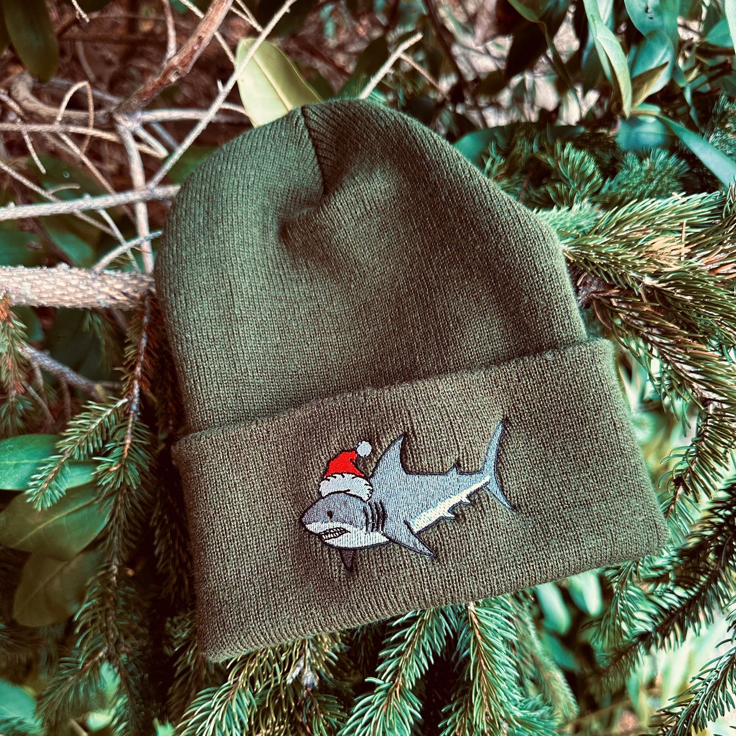 Holiday Shark Beanie