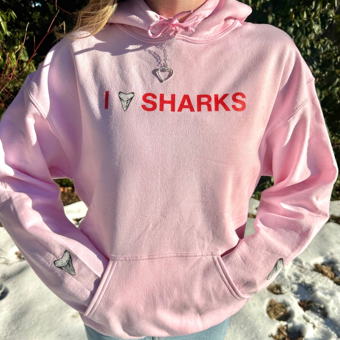 I <3 SHARKS Valentine's Hoodie