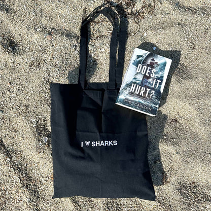 I Love Sharks Book Tote Bag