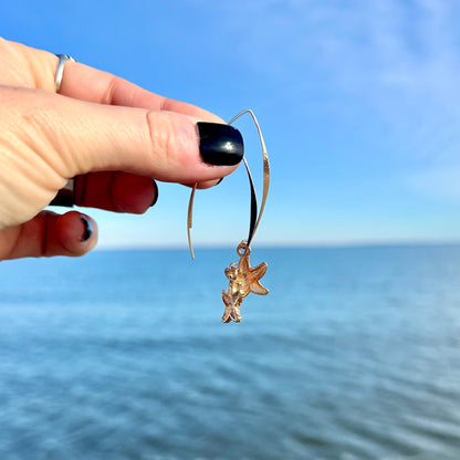 Starfish Threader Earrings