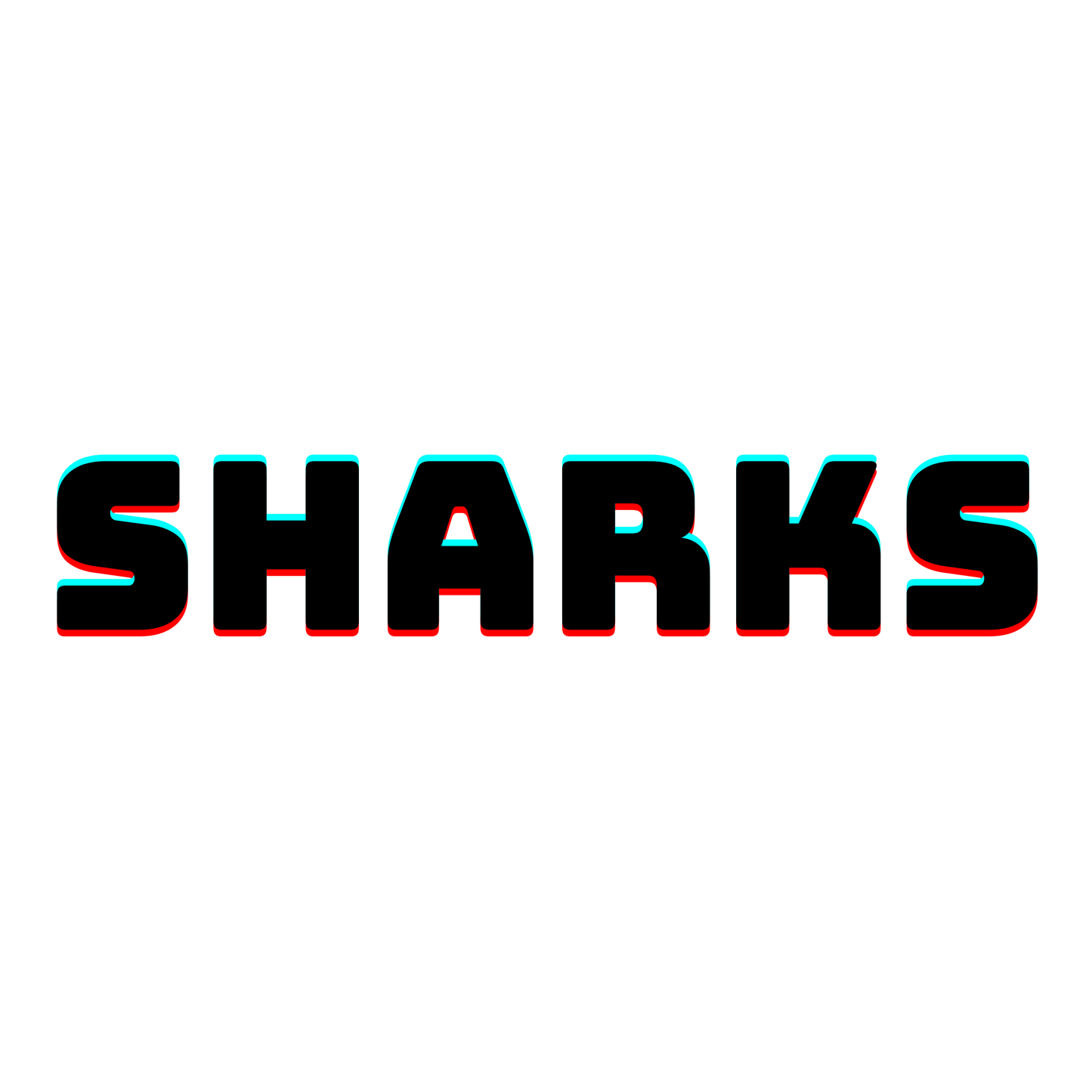 TikTok Sharks Sticker